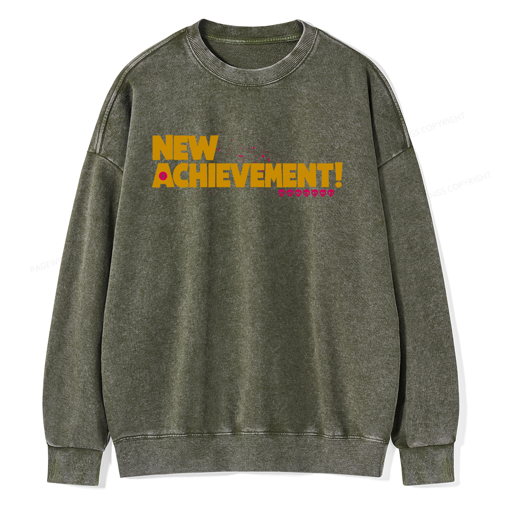 Pagewings New Achievement Unisex Washed Sweatshirt