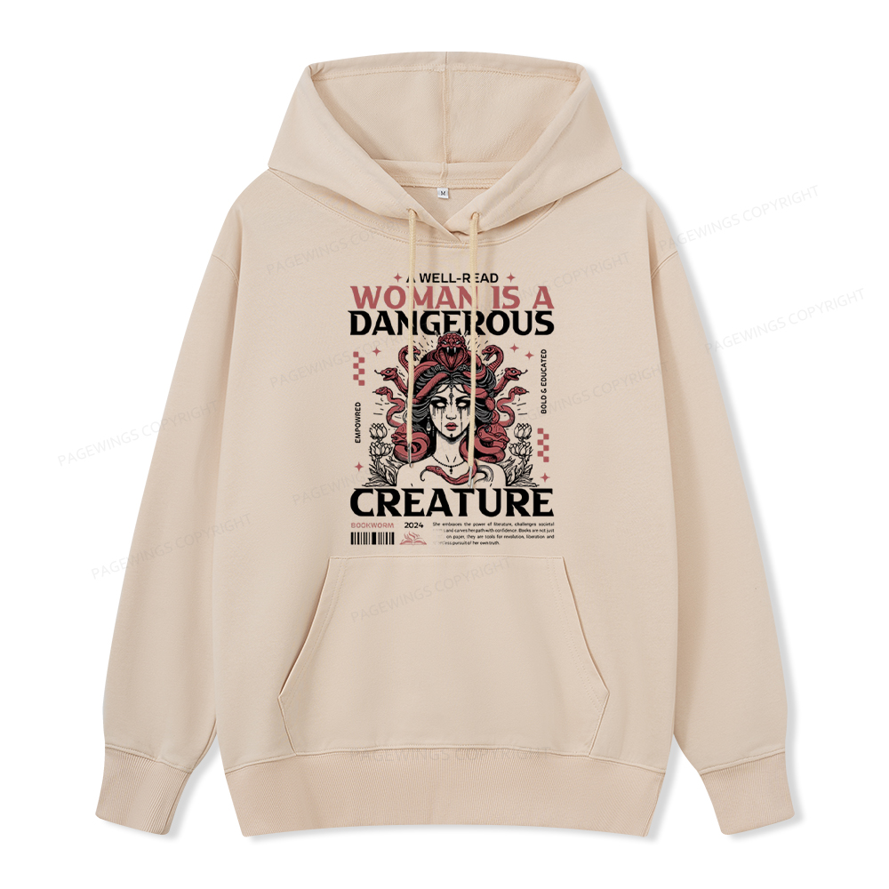 Pagewings  A Well-Read Woman is A Dangerous Creature Unisex Classic Hoodie