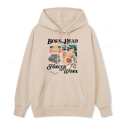 Pagewings Born To Read Bookish Unisex Classic Hoodie