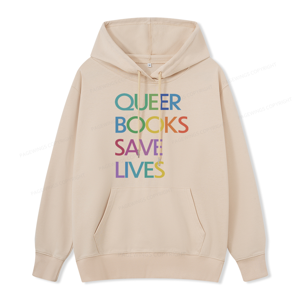 Pagewings Queer Books Save Live Unisex Classic Hoodie