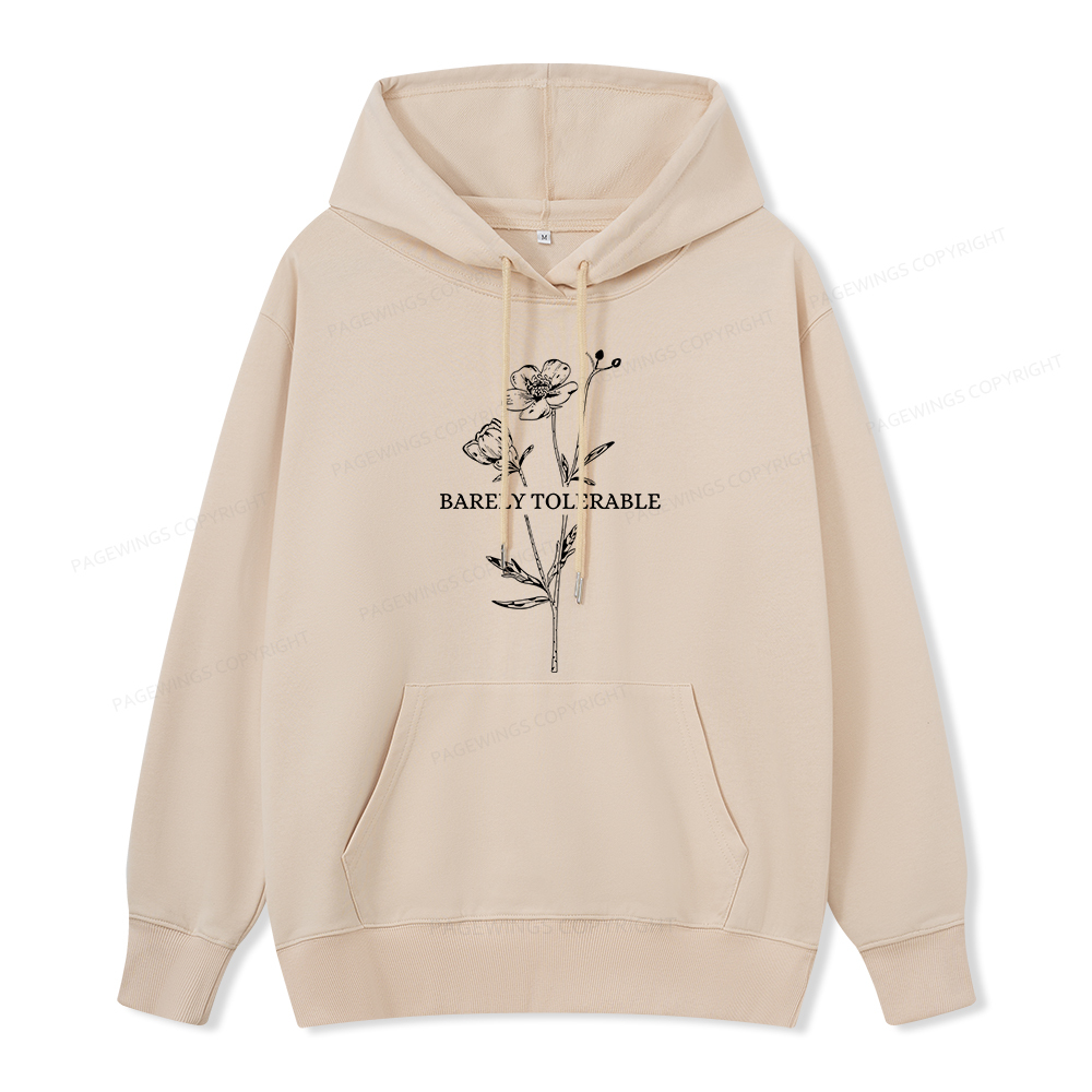 Pagewings Barely Tolerable Unisex Classic Hoodie