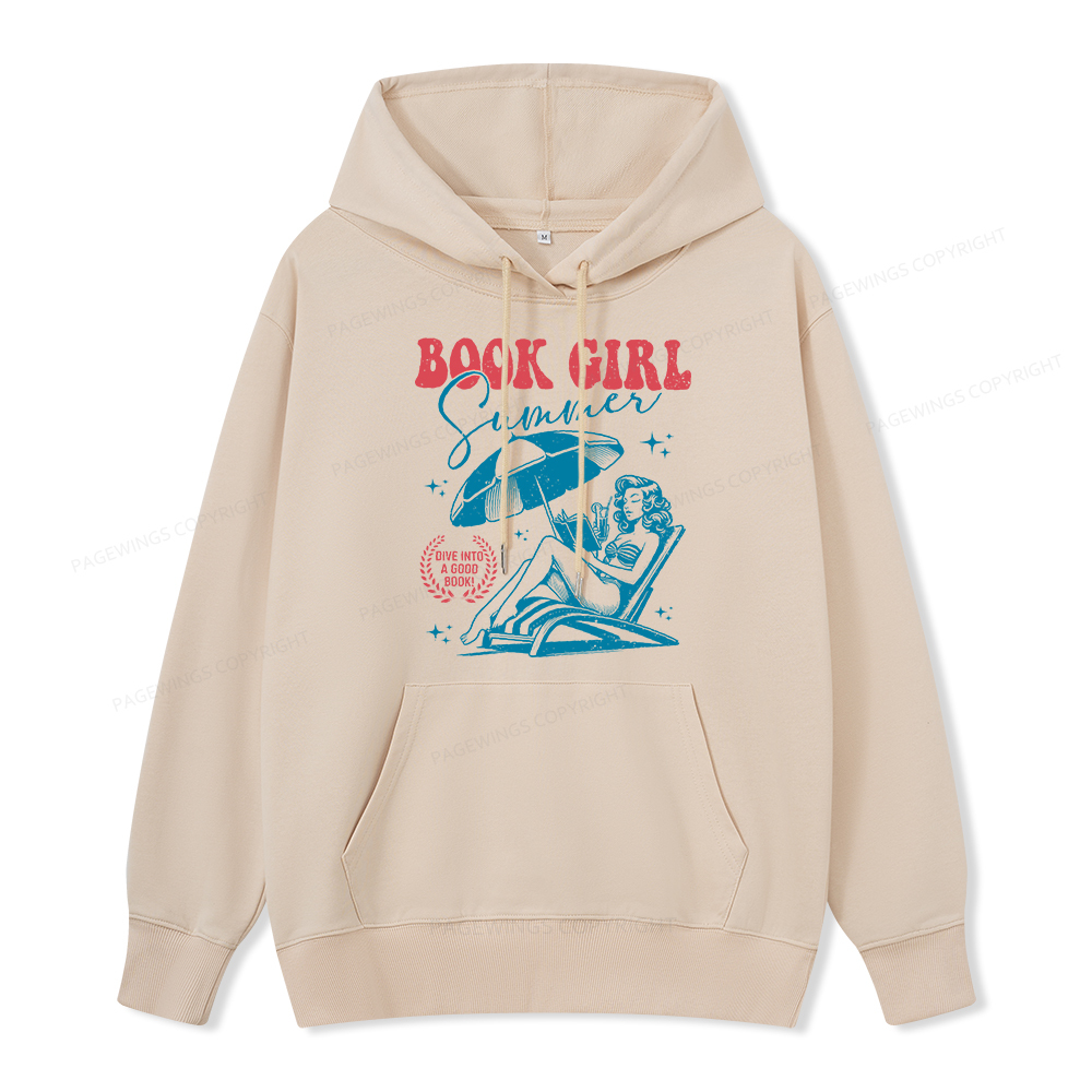 Pagewings Book Girl Summer Unisex Classic Hoodie