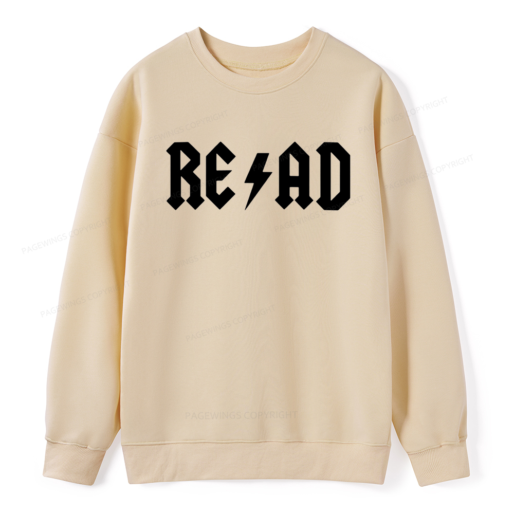 Pagewings Read Back In The Library "rock And Roll Unisex Classic Sweatshirt