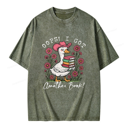 Pagewings Oops I Got Another Book Unisex Washed T-shirt