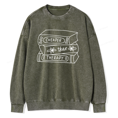 Pagewings Funny Bookish Unisex Pullover Sweater Unisex Washed Sweatshirt