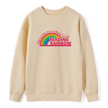 Pagewings Reading Rainbow Unisex Classic Sweatshirt