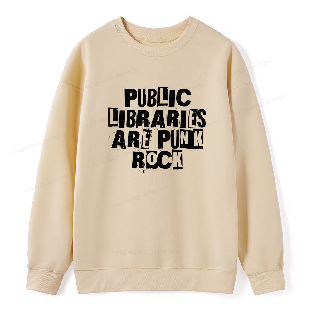 Pagewings Public Libraries Are Punk Rock Unisex Classic Sweatshirt