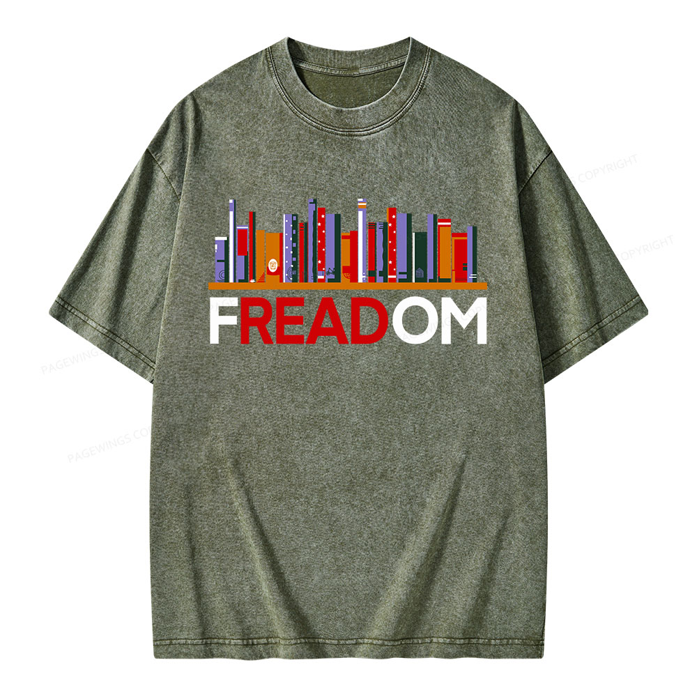 Pagewings Freadom Unisex Washed T-shirt