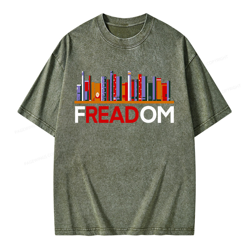Pagewings Freadom Unisex Washed T-shirt