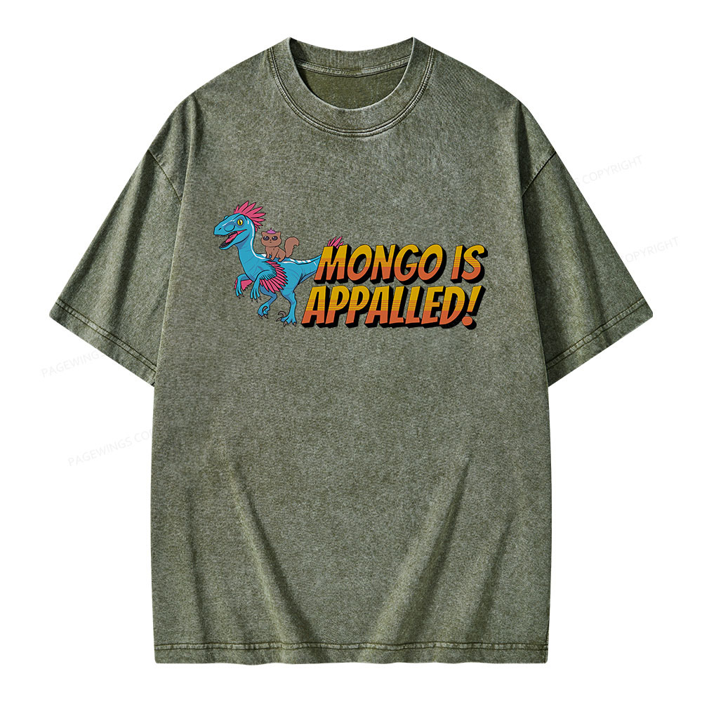 Pagewings Mongo is Appalled Unisex Washed T-shirt