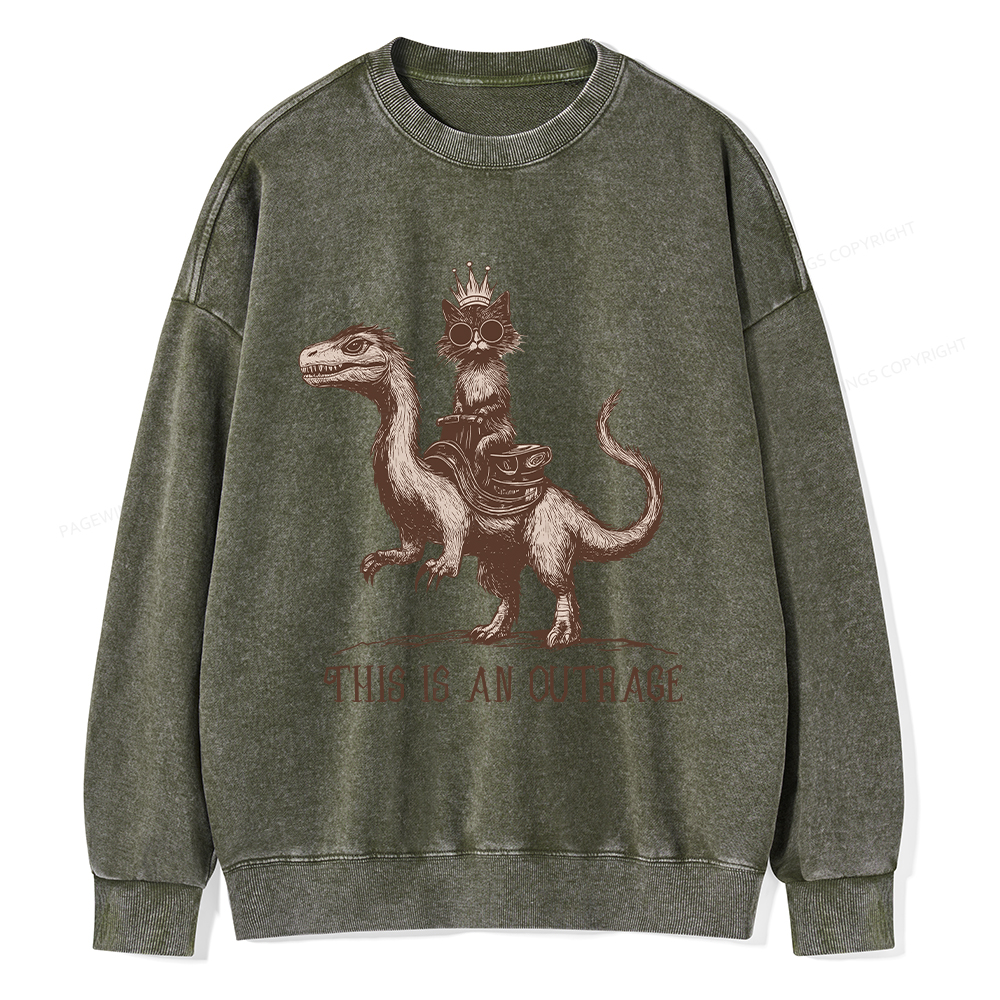 Pagewings Princess Donut Unisex Washed Sweatshirt