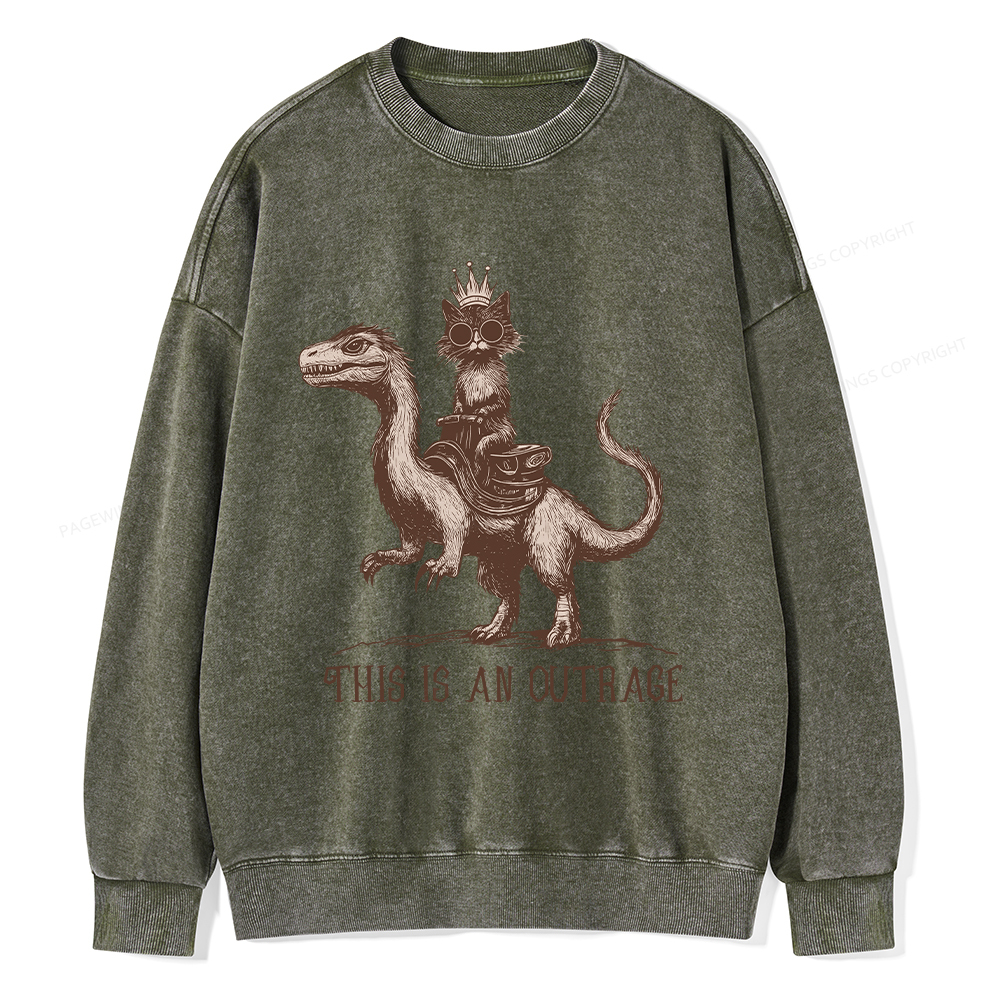 Pagewings Princess Donut Unisex Washed Sweatshirt