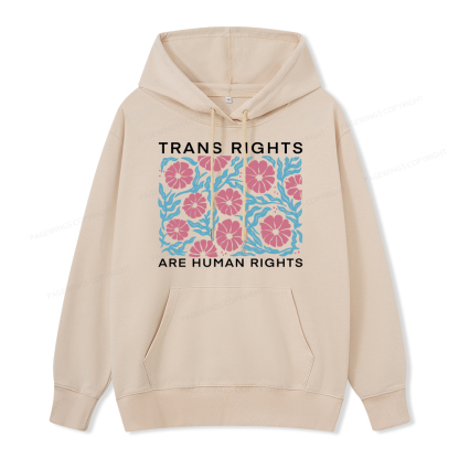 Pagewings Trans Rights Are Human Rights Unisex Classic Hoodie