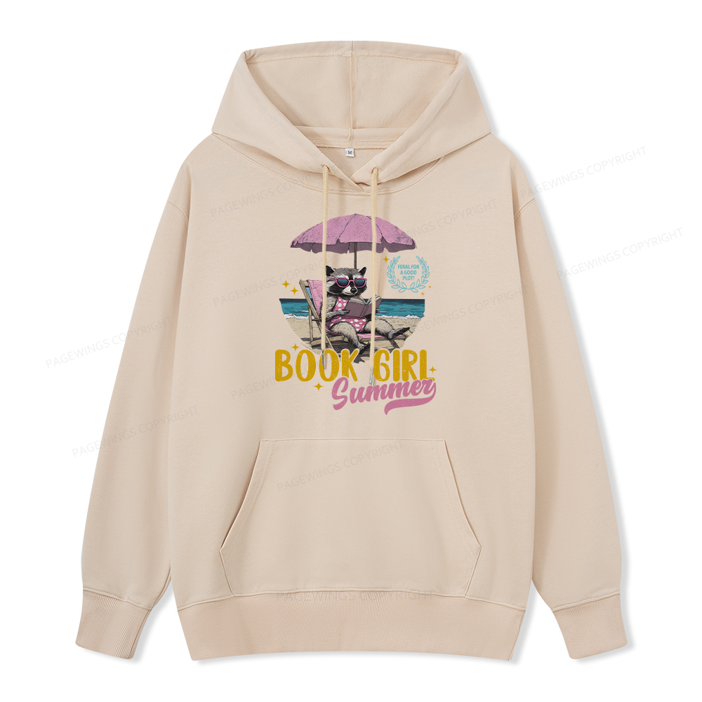 Pagewings Book Girl Summer Unisex Classic Hoodie