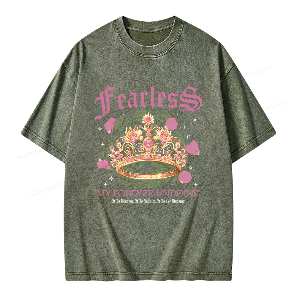 Pagewings Fearless Bookish Comfort Colors Unisex Washed T-shirt