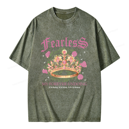 Pagewings Fearless Bookish Comfort Colors Unisex Washed T-shirt