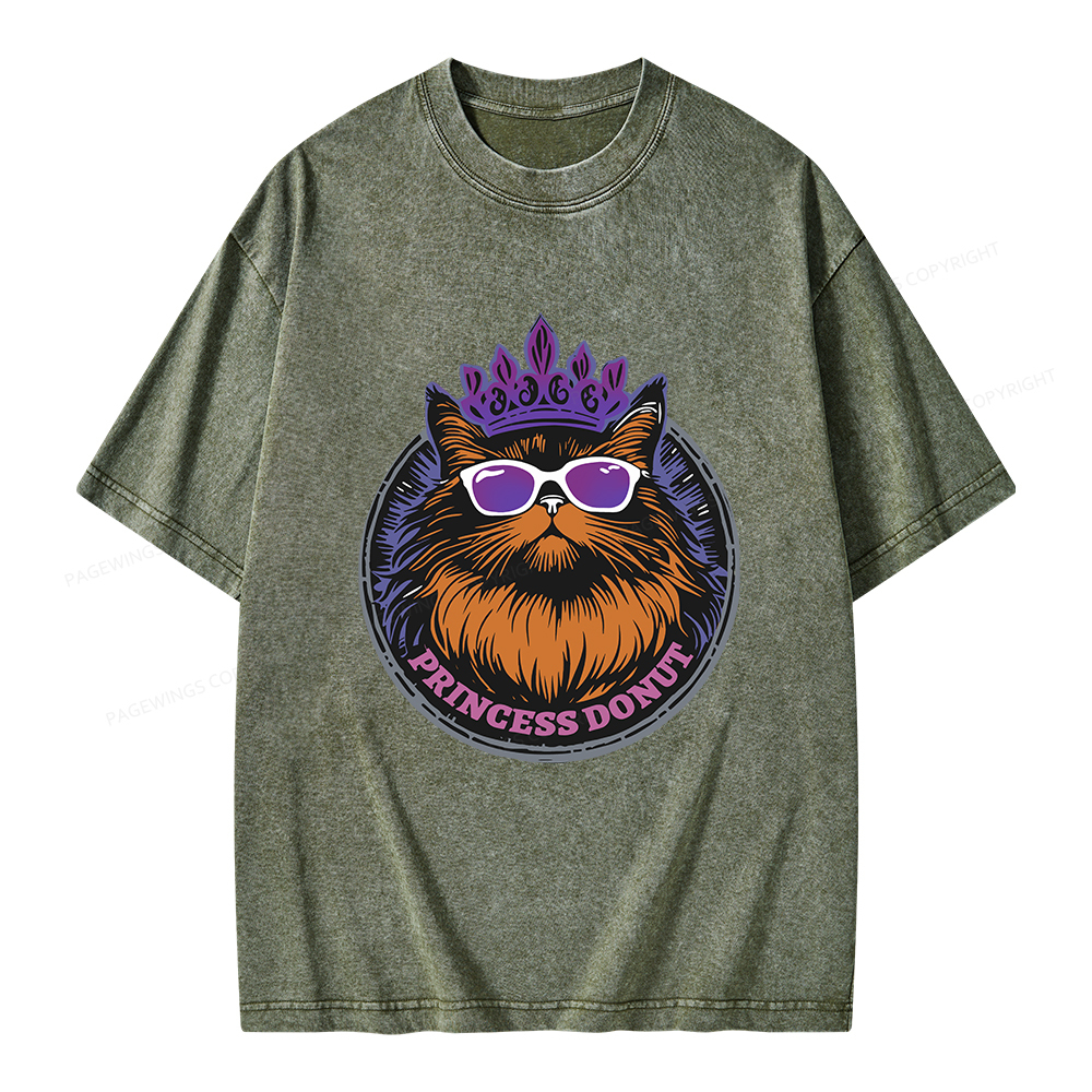 Pagewings Princess Donut Unisex Washed T-shirt