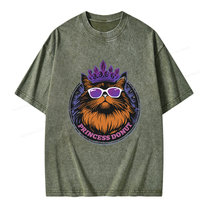 Pagewings Princess Donut Unisex Washed T-shirt