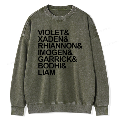 Pagewin Fourth Wing MC Classic T-Shirt Unisex Washed Sweatshirt