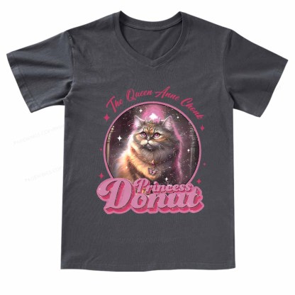 Pagewings Princess Donut V-neck T-shirt