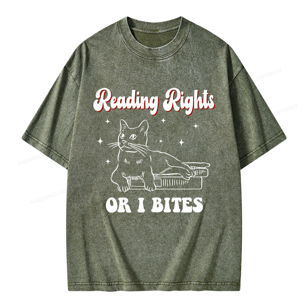 Pagewings Reading Rights Unisex Washed T-shirt