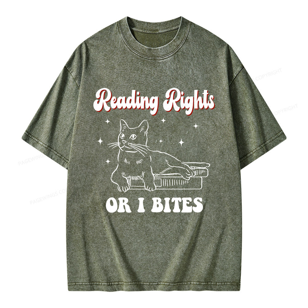 Pagewings Reading Rights Unisex Washed T-shirt