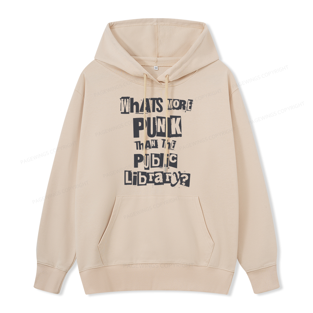Pagewings What's More Punk Than The Public Library Unisex Classic Hoodie