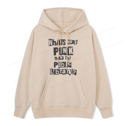 Pagewings What's More Punk Than The Public Library Unisex Classic Hoodie