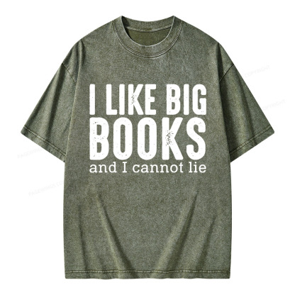 Pagewings I Like Big Books And I Cannot Lie Unisex Washed T-shirt