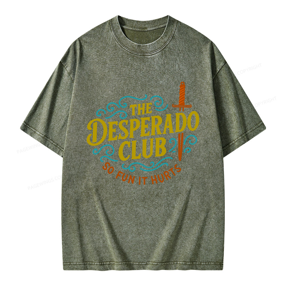Pagewings The Desperado Club Unisex Washed T-shirt