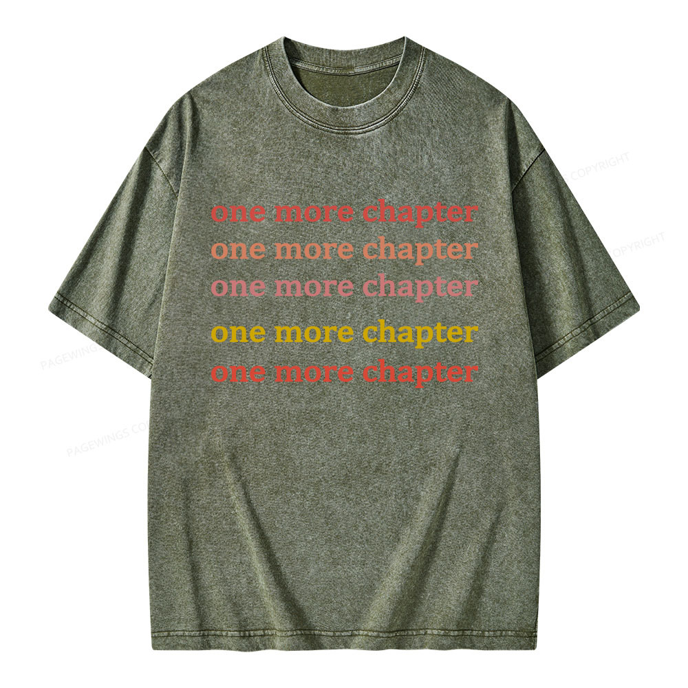 Pagewings One More Chapter Unisex Washed T-shirt