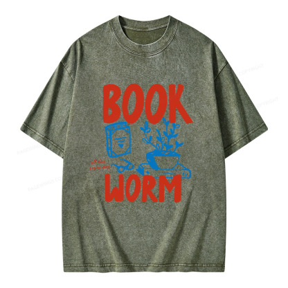 Pagewings Bookworm Unisex Washed T-shirt