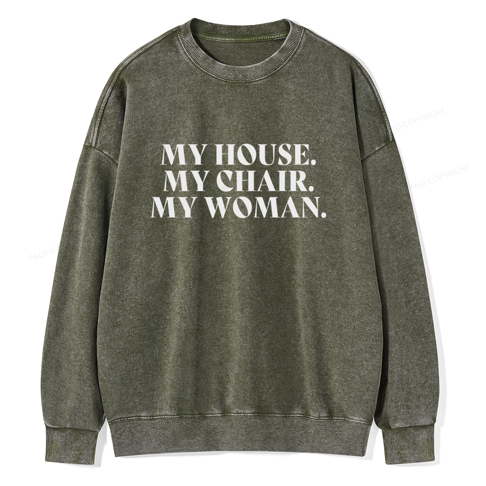 Pagewin My House Fourth Wing Classic T-Shirt Unisex Washed Sweatshirt