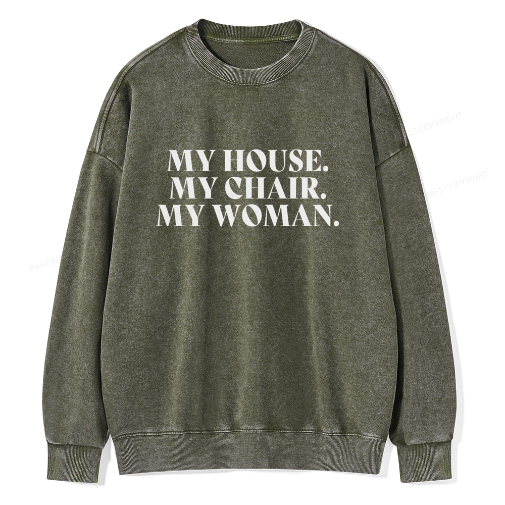 Pagewin My House Fourth Wing Classic T-Shirt Unisex Washed Sweatshirt