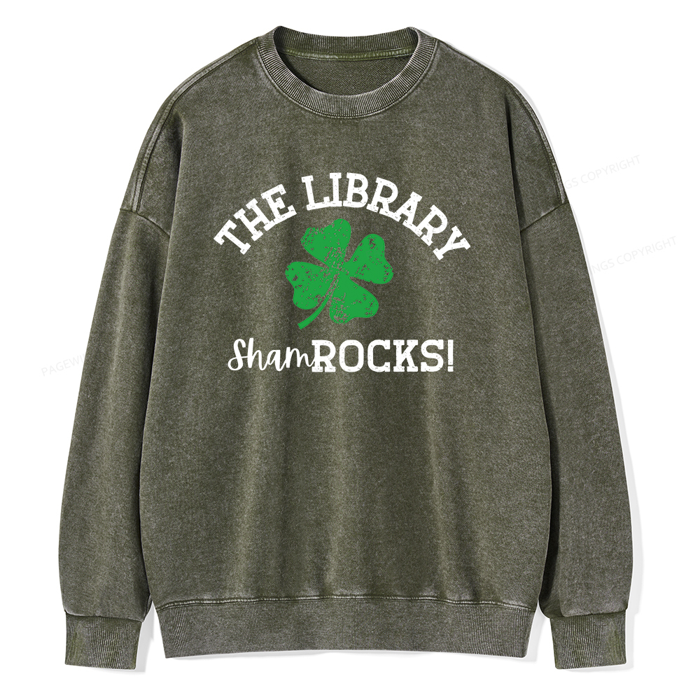 [Copy]Pagewin A girl reading a book on the sofa Unisex Washed Sweatshirt