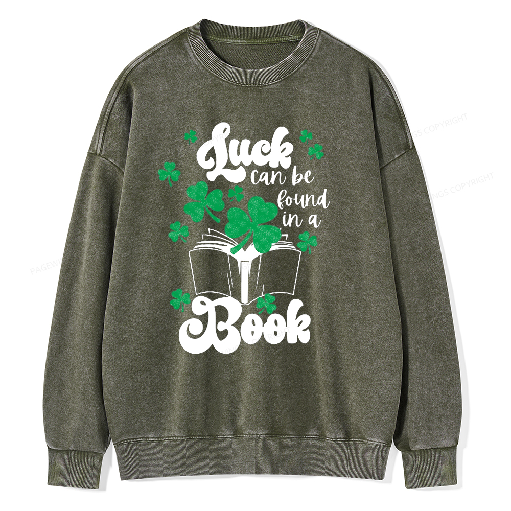 [Copy]Pagewin A girl reading a book on the sofa Unisex Washed Sweatshirt