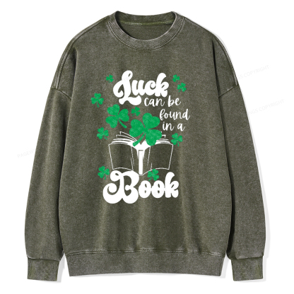 Pagewin Book Lover Shirt, Teacher Book Shirt Unisex Washed Sweatshirt