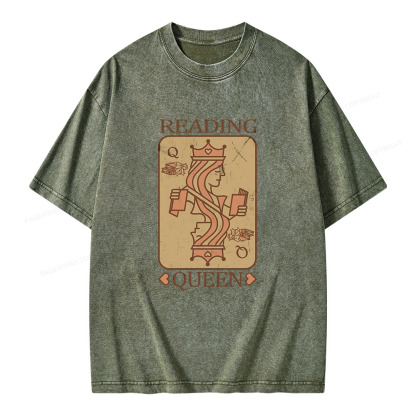 Pagewings Reading Queen Unisex Washed T-shirt
