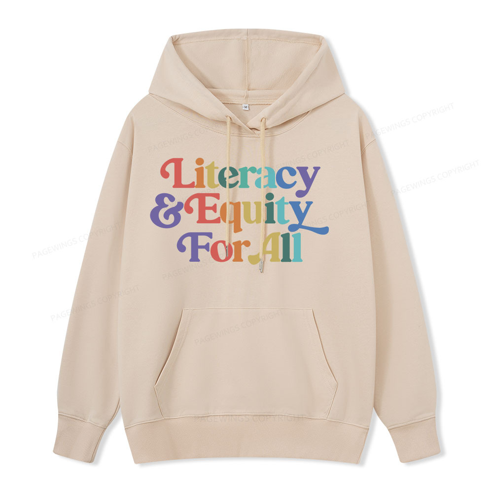 Pagewings Literacy & Equity For All Unisex Classic Hoodie