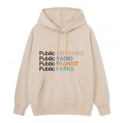 Pagewings Public Libraries Radio Transit Parks Unisex Classic Hoodie