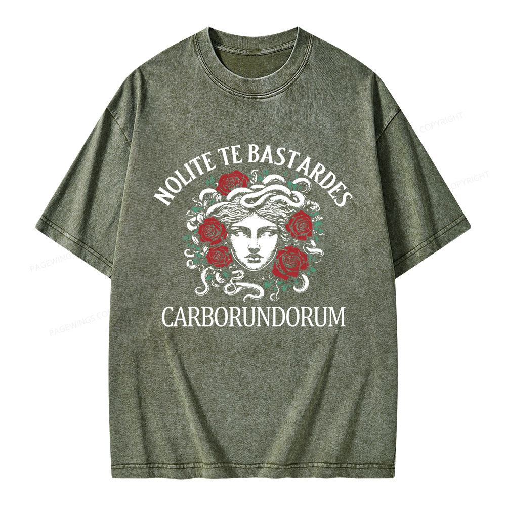 Pagewings Don't Let The Bastards Grind You Down Unisex Washed T-shirt