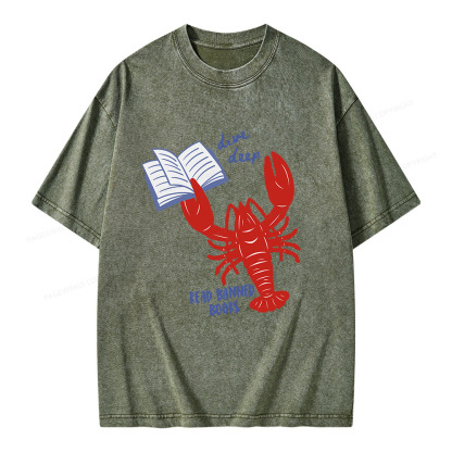 Pagewings Read Banned Books Unisex Washed T-shirt
