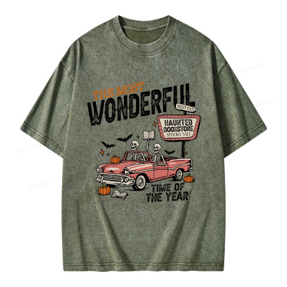 Pagewings The Most Wonderful Unisex Washed T-shirt