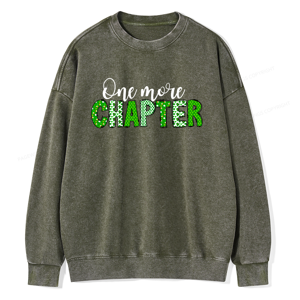 Pagewing Book Lovers St Pattys Day Shirt Unisex Washed Sweatshirt
