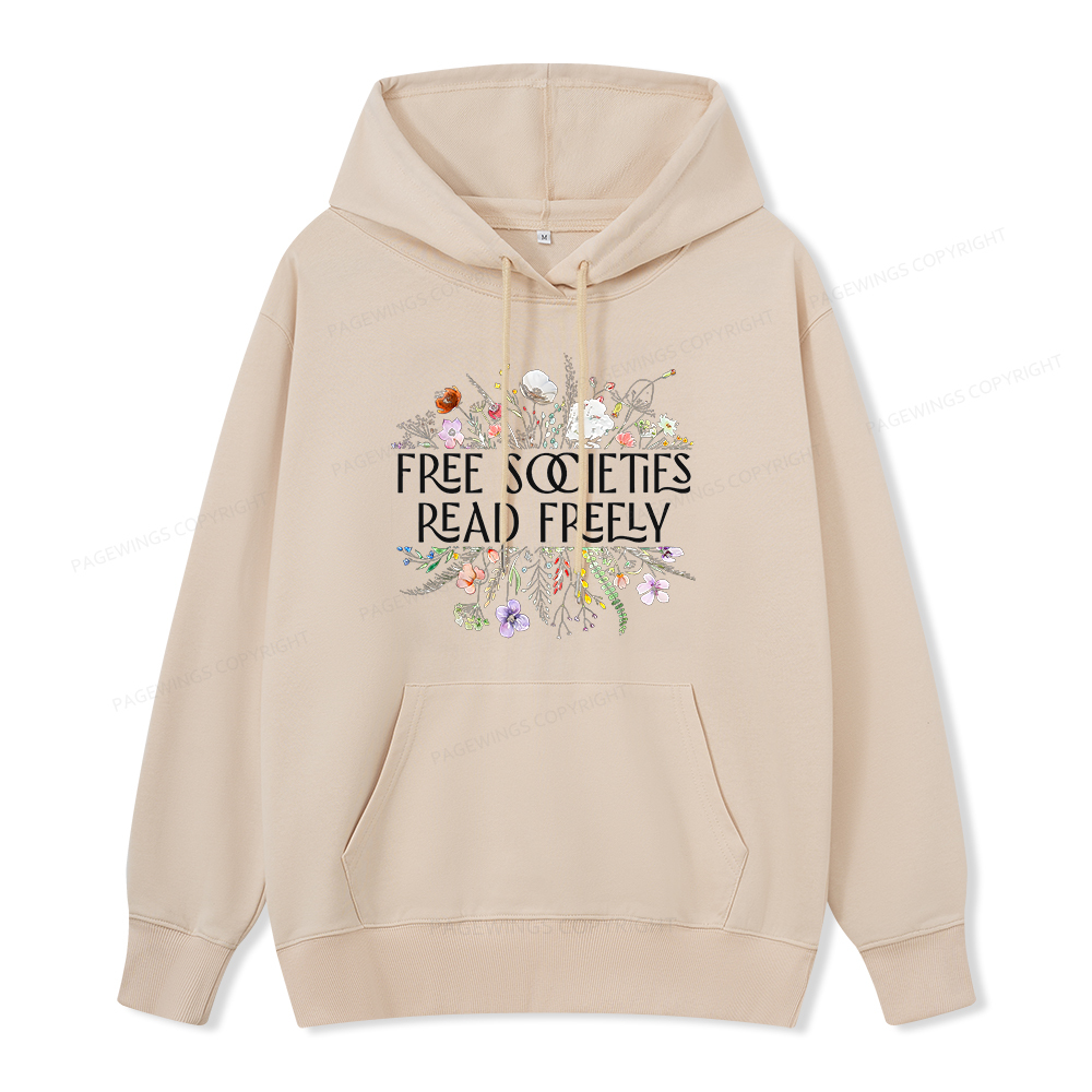 Pagewings Free Societies Read Freely Unisex Classic Hoodie