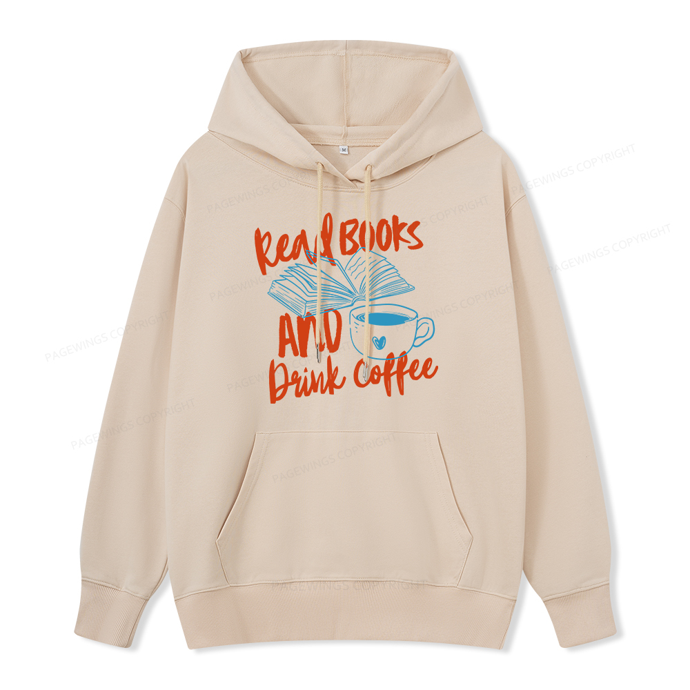 Pagewings Read Books And Drink Coffee Bookish Unisex Classic Hoodie