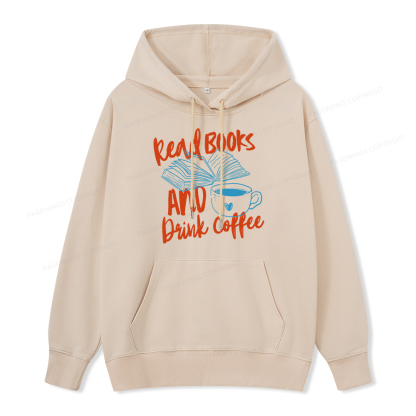 Pagewings Read Books And Drink Coffee Bookish Unisex Classic Hoodie