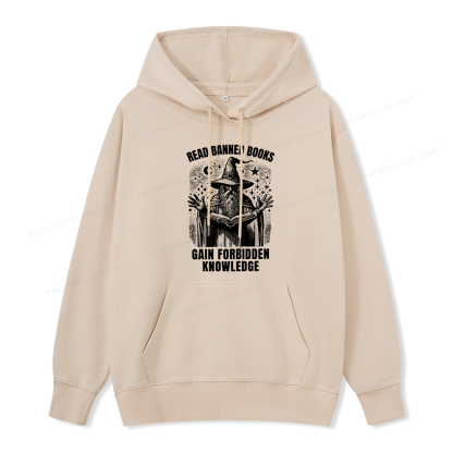 Pagewings Read Banned Books Gain Forbidden Knowledge Unisex Classic Hoodie