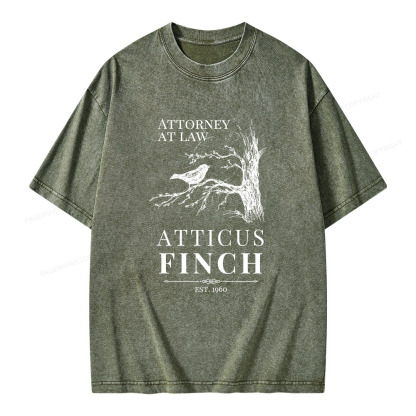 Pagewings To Kill a Mockingbird Lee Unisex Washed T-shirt