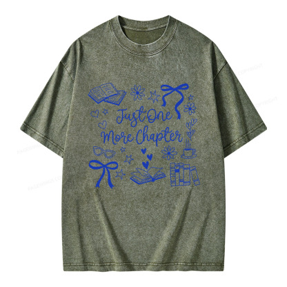 Pagewings Just one More Chapter Unisex Washed T-shirt